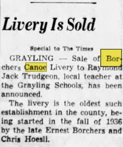 Borchers AuSable Canoe & Kayak - Sep 17 1964 Article